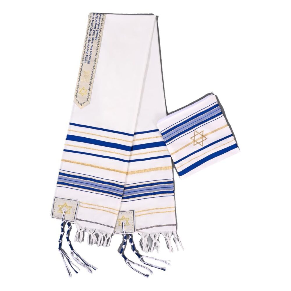 7254 1pcs blue 's prayer shawl Christian prayer scarf jewish tzitzit tallit